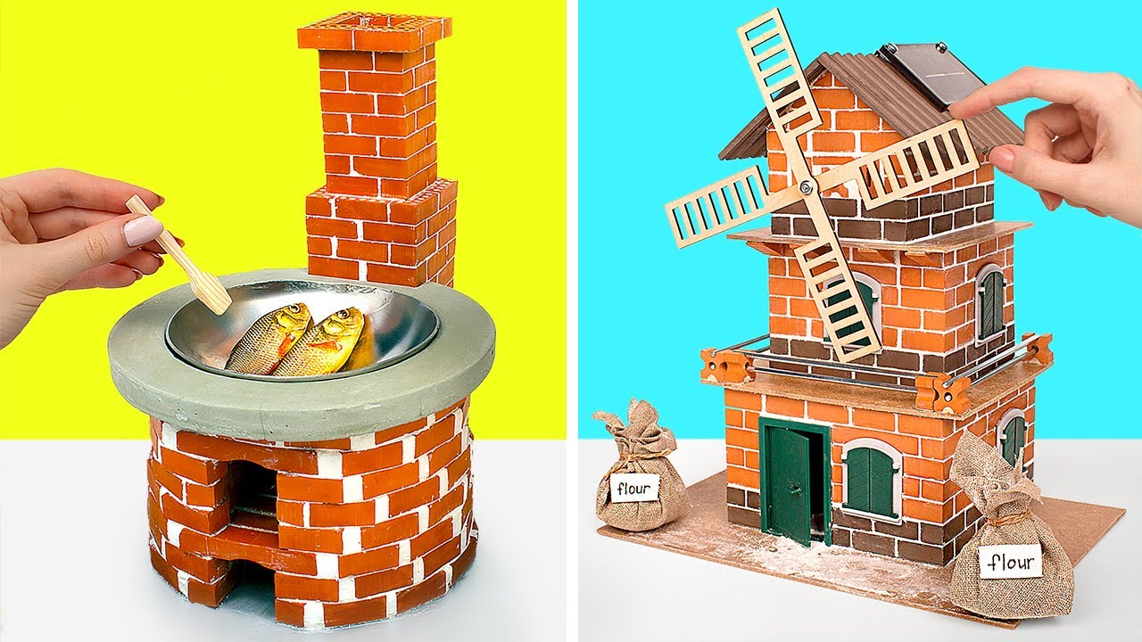 DIY Mini Bricks Crafts For Mini Food 