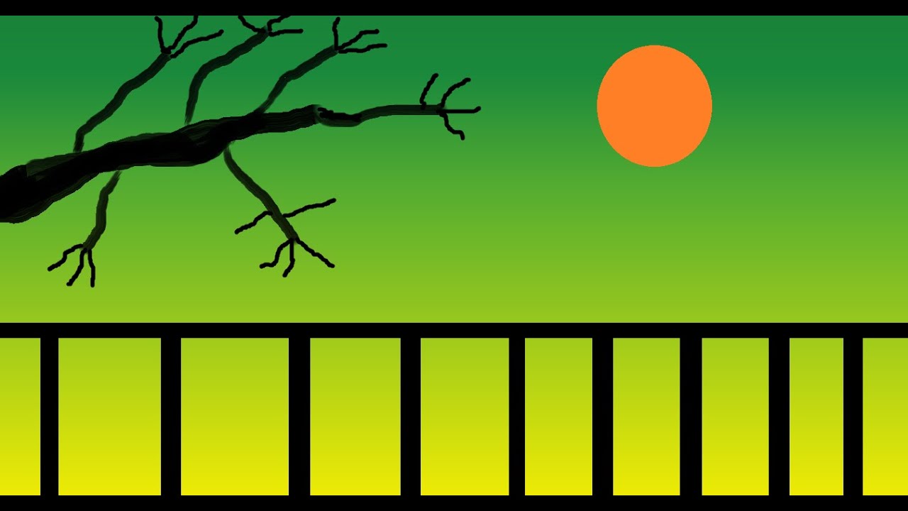 How to draw in ms paint | paint in computer| trees art - YouTube