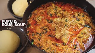 How to make  FUFU and EGUSI SOUP/STEW  for your viral TikTok  African food challenge screenshot 5