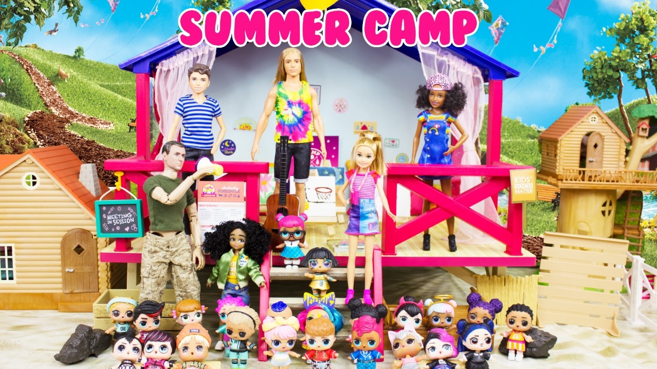 LOL Dolls Go To Barbie Summer Camp LOL Surprise Doll Story