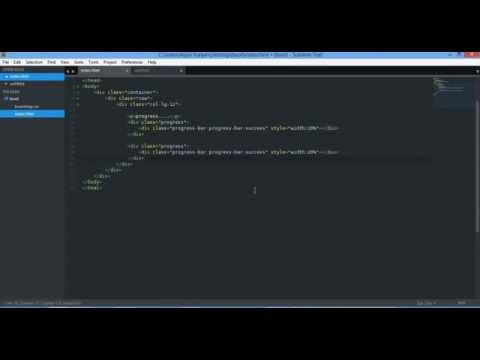 bootstrap 3 progress bar with contextual colors 720p