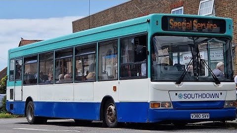 Onboard Presurved Southdown Dennis Dart SLF (V380 SVV)