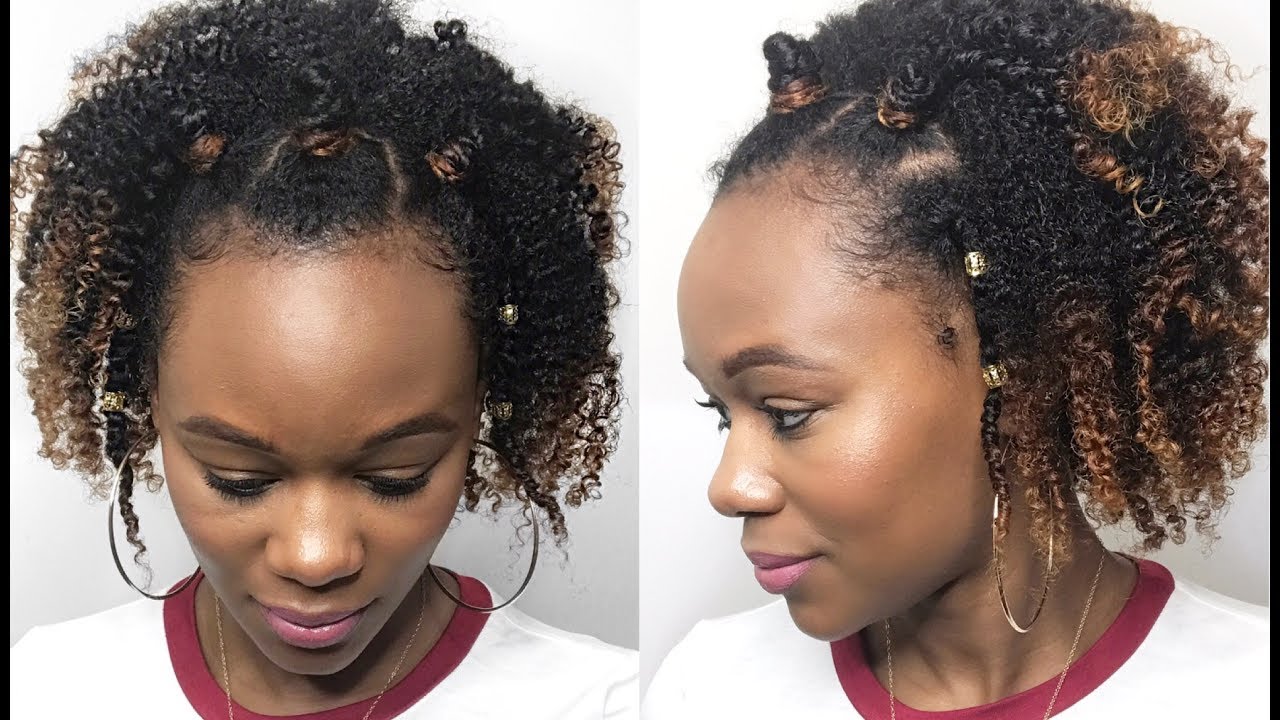 Quick & EASY Summer style | Natural Hair - YouTube