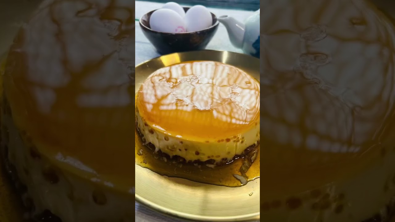 Old Monk Caramel Custard