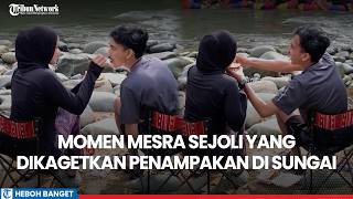 Momen Mesra Sejoli Suap-suapan di Tepi Sungai Loksado, Dibikin Kaget oleh Penampakan Warna-warni