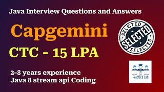20. Capgemini Java Interview | Java8, Spring Boot, Stream APIs coding Question Answers