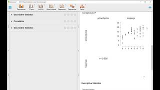 Stats Regression Pizza Classwork JASP Demo