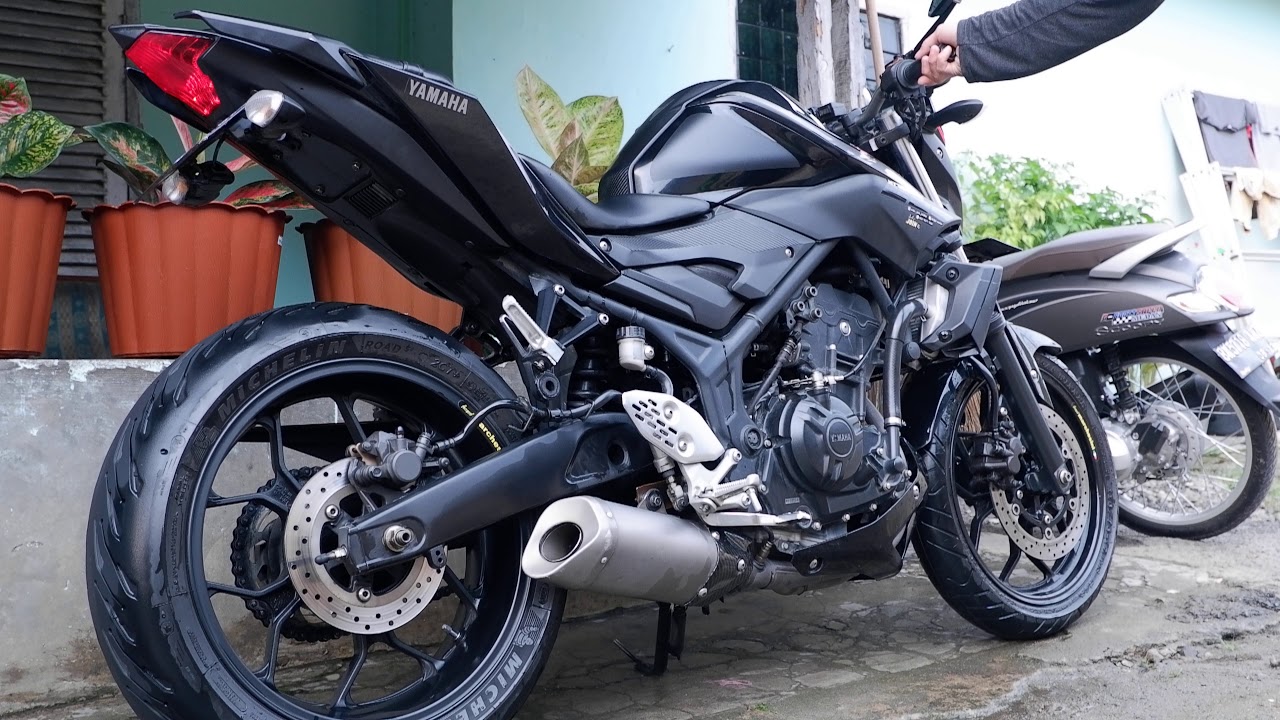 Mt25 knalpot yamaha R6 - YouTube