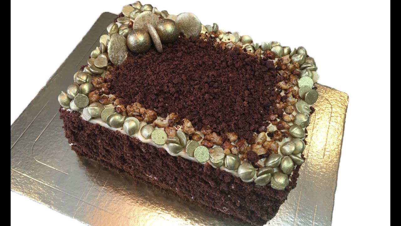 Qrilyaj tortunun hazirlanmasi.Qrilyaj tortu.Торт -Грильяж