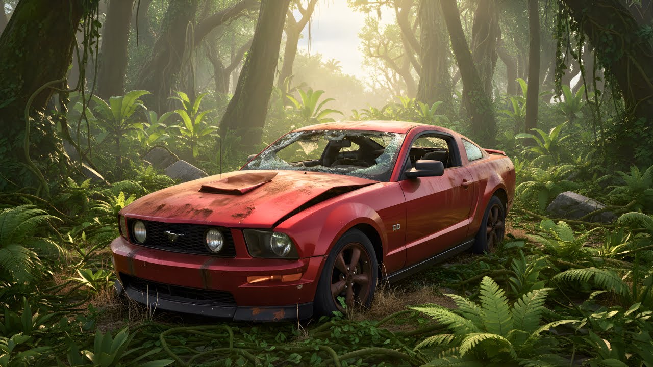 ASMR Full Car Restoration | Abandoned 2005 Ford Mustang GT Rebuilt from Total Ruin to Factory New