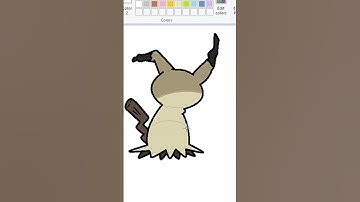 Ditto Mimikyu - MS Paint V2 #drawing #pokemon #ditto