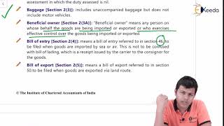 Details Importation Provisions Part 1 Sections 29 to 38 - Importation, Exportation & Transportation of Goods Update