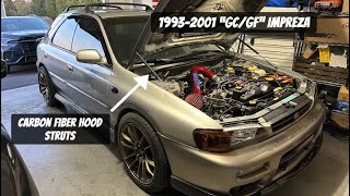 Athlete Statistics Subaru Impreza Hood Strut Install
