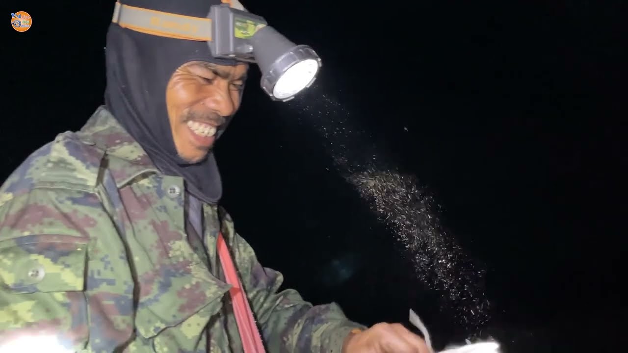 ใส่บ้วงย่างหนูนอนคืน บรรยากาศกลางทุ่ง มาลุ้นกันจะคุ้มไหม ในคืนเดือนหงาย