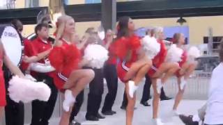Husker Cheer Railyard pep rally