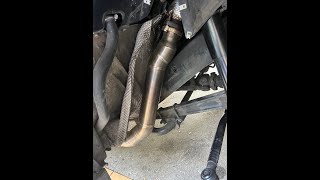 Installing catless downpipes and new mufflers on a 2013 Mercedes G63 AMG
