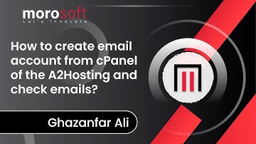 How to create email account from cPanel of the A2Hosting and check emails