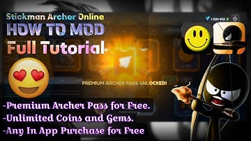 Stickman Archer Online mod unlimited everything | Full Tutorial | Free Archer Pass |  All Version.
