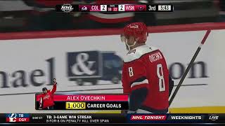 Famous Alex Ovechkin scores 1,000th career goal Profile