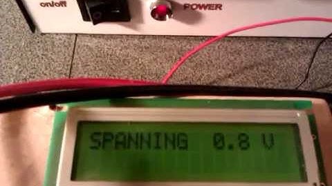 Volt meter met een pic16f877 en een lcd display