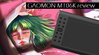 Graphic tablet GAOMON M106K - Review and speedpaint