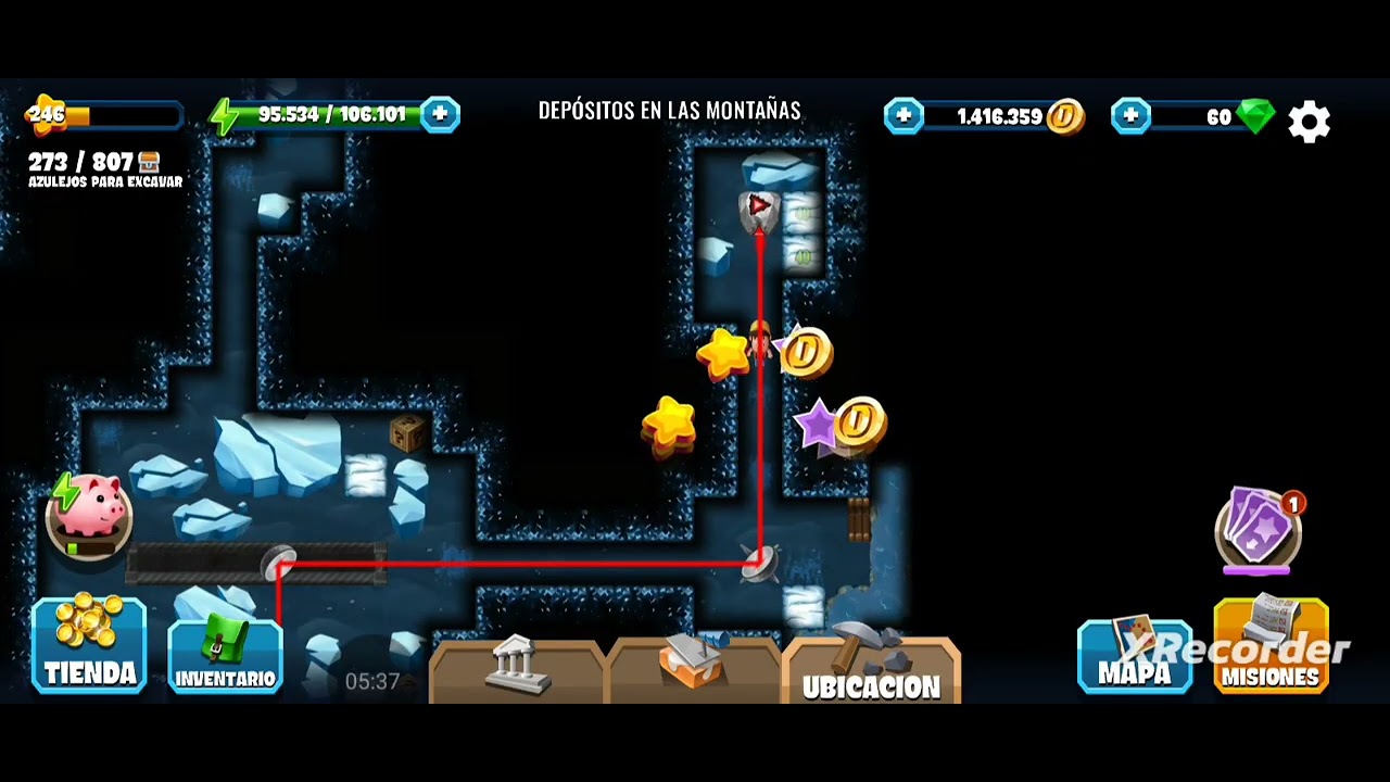 Diggy's adventure | Constructor de invierno 2026: Depósito en las montañas