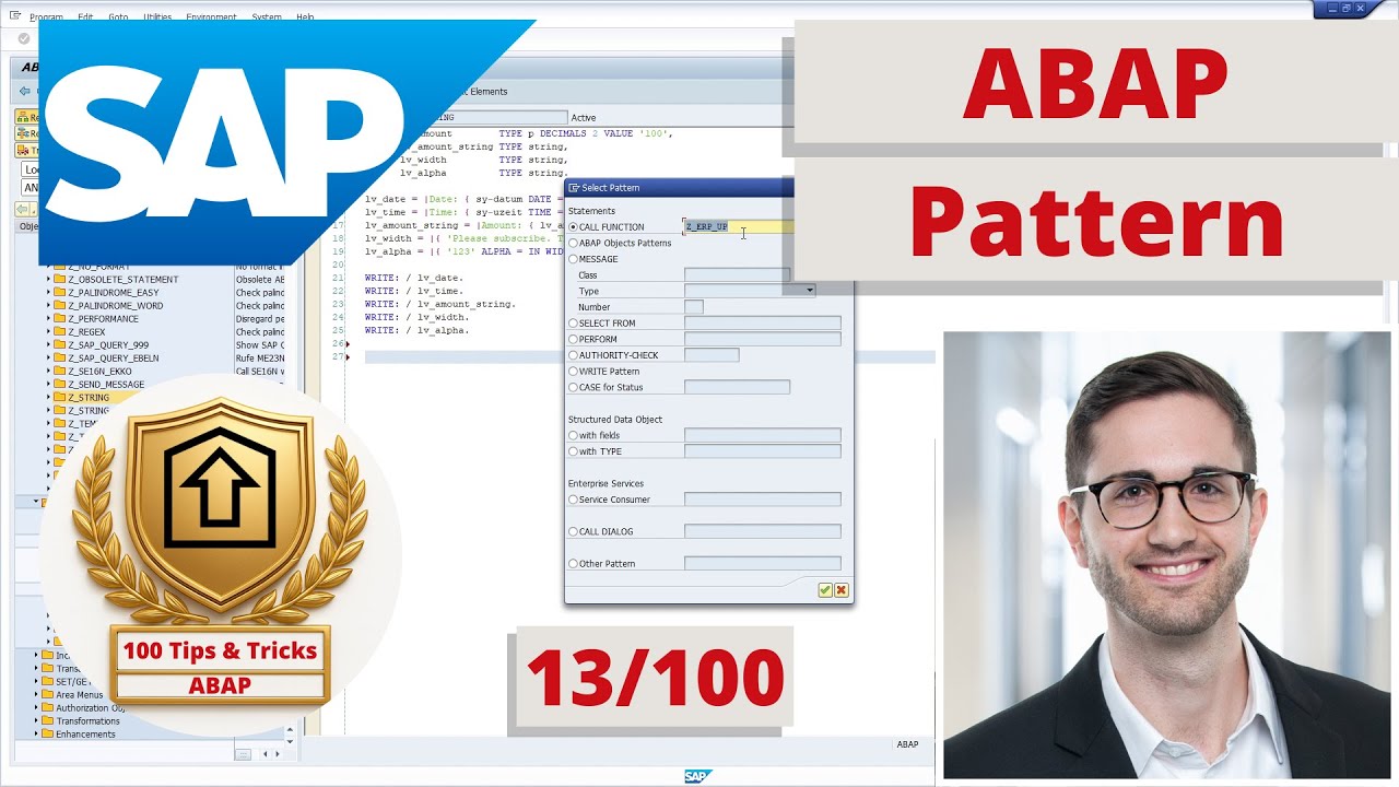 Pre-Defined ABAP Code Template for common and complex statements | ABAP ...