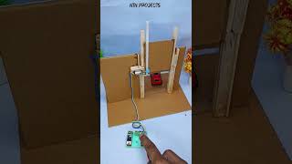 DIY ⚡ Automatic Garage Gate Mechanism 🔌#schoolproject #ideas #diy #amazing #experiment #new #hacks
