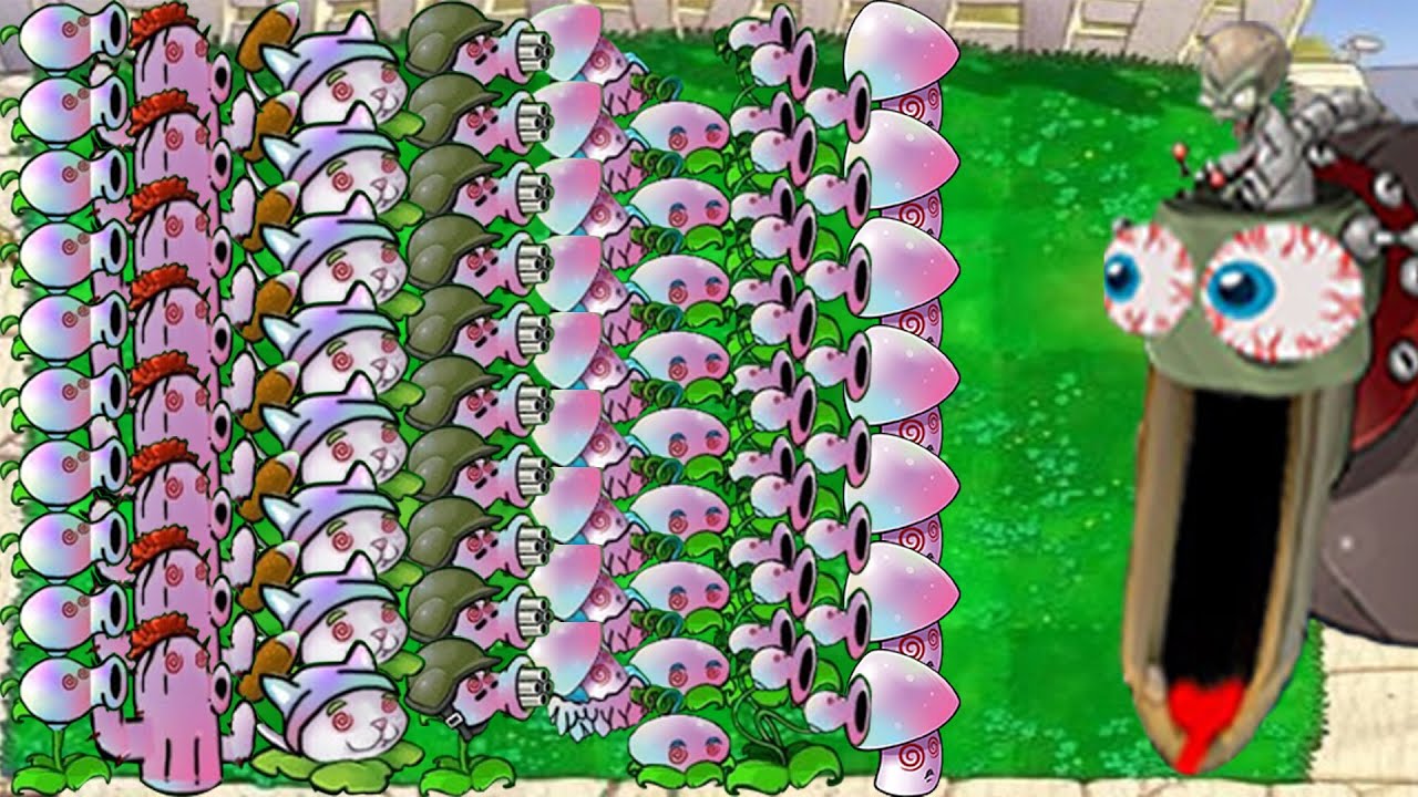 NEW PLANTS MOD | All Hypno Plants vs Dr. Zomboss Gargantuar Giga ...