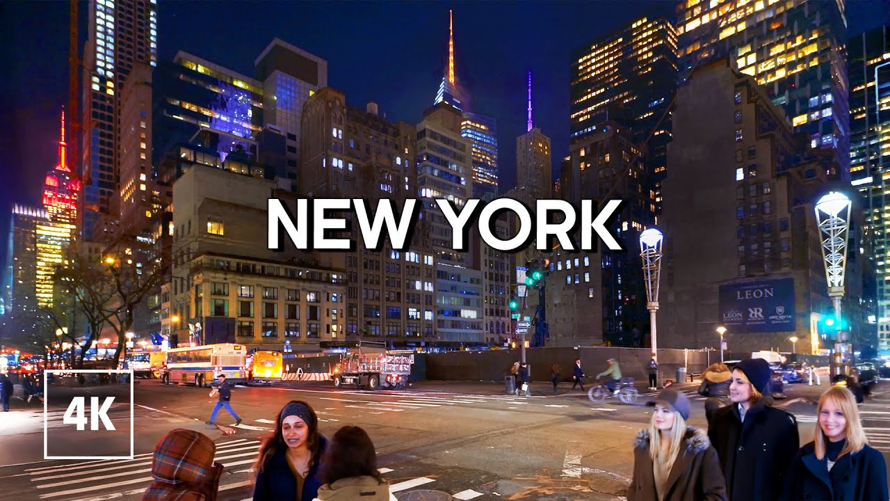 New York, Amerika Serikat | Midtown Manhattan | Tur Jalan Kaki 4K