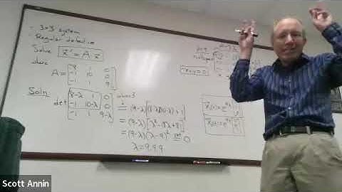 3x3 (Regular) Defective Linear System of DE