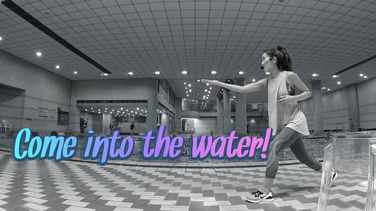 Water workout class