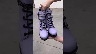 Spreading darkness and sweetness, one haunting step at a time.🔮 ‘Purple Lilith’ - Women’s Boot.