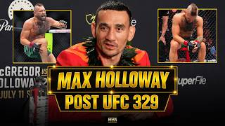 Max Holloway REACTS To Conor McGregor Injury, UFC 329 Main Event Win | MMA Fighting