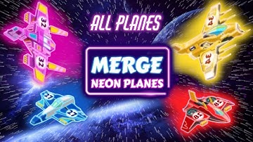 MERGE PLANES NEON 🚀 Clicker Game Fun! 💥