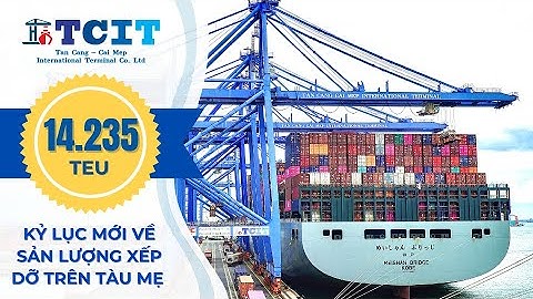 🏆 14.235 TEU - KỶ LỤC MỚI VỀ SẢN LƯỢNG XẾP DỠ TRÊN TÀU MẸ TẠI CẢNG TCIT CHÍNH THỨC THIẾT LẬP