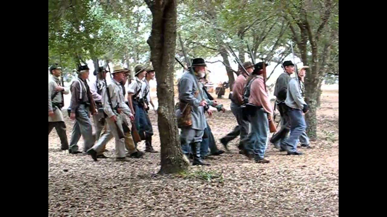 2011 Brooksville Florida Civil War Reenactment Troops YouTube