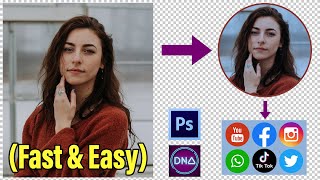 Frame Tool Is Magical - A New Way Of Crop images In a Circle In Photoshop Quick Tutorial ! screenshot 5