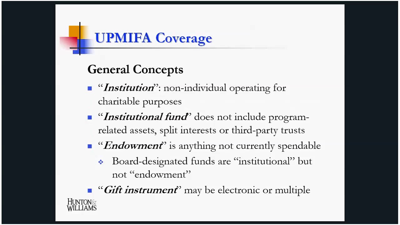 LeadingAge Philanthropy Network Lunch & Learn Program - FASB 2016-14 and UPMIFA - March, 2017