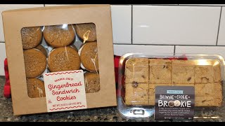 Trader Joe’s: Gingerbread Sandwich Cookies & Brookie Review