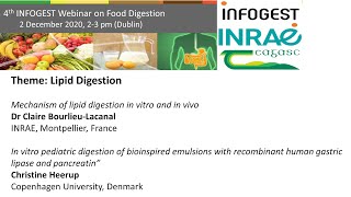 4th Infogest Food Digestion Webinar: Lipid Digestion screenshot 2