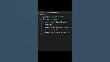 Java Program to Calculate the Power of a Number _ Shorts #program #java
