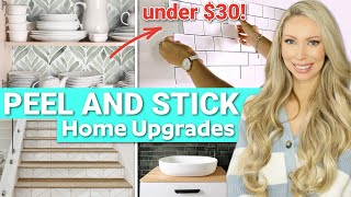 30 *RENTER FRIENDLY* PEEL & STICK HOME UPGRADES! Damage Free & Removable!