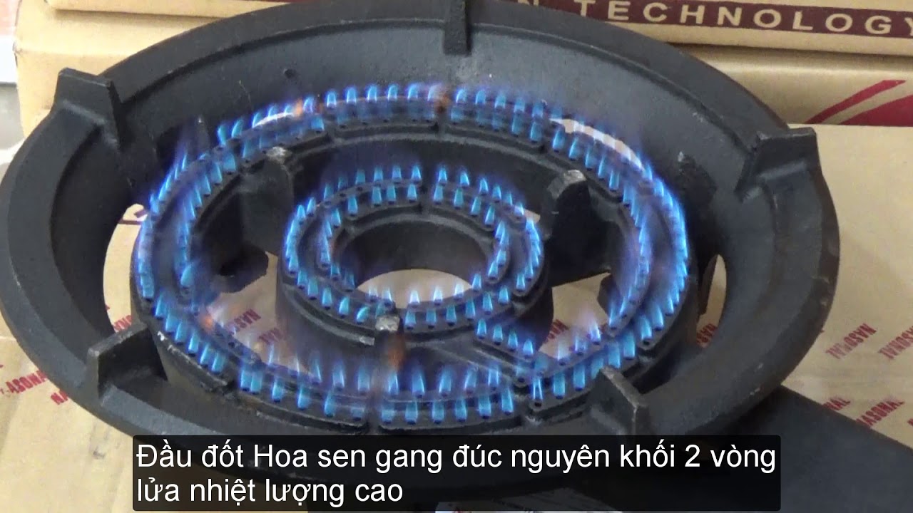 Bếp Khè Gas Công Nghiệp NASONAL HUDO lửa lớn quán ăn nhà hàng - YouTube