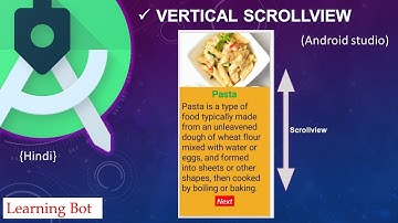 How to create Vertical Scrollview in android studio |Learning bot|