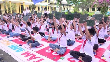 SÔI NỔI HỘI THI RUNG CHUÔNG VÀNG TRƯỜNG TIỂU HỌC BÁ XUYÊN