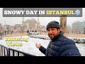 SNOWY DAY In Istanbul Galata Tower Tour & Taksim Square 2021