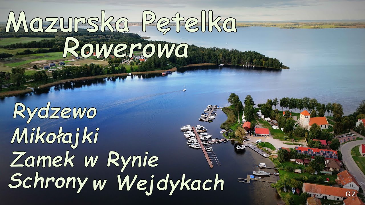 Rowerem po Mazurach Pętelka Rydzewo - Ryn - Wejdyki - Mikołajki - Rydzewo #djimini4pro #emtb #gopro
