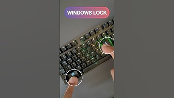 🚀 Lock Your PC Laptop Instantly!  #techtips #shorts #asmr #keyboard