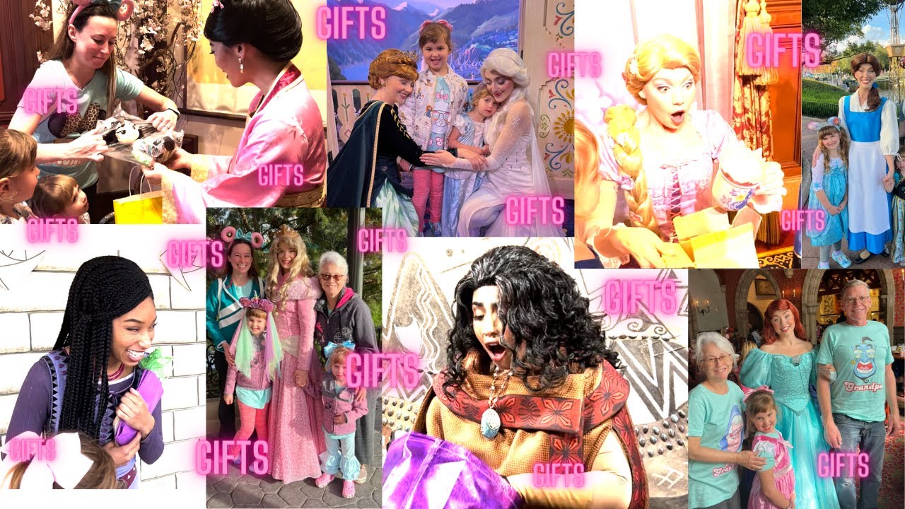 Every princess gets a surprise GIFT! Heart Warming reactions! #disney #disneygifts